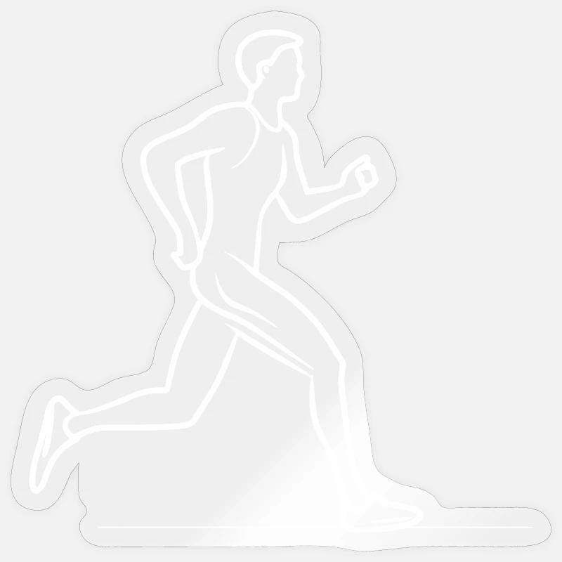 Jogger Sketch Sticker size S (10 x 10 cm)