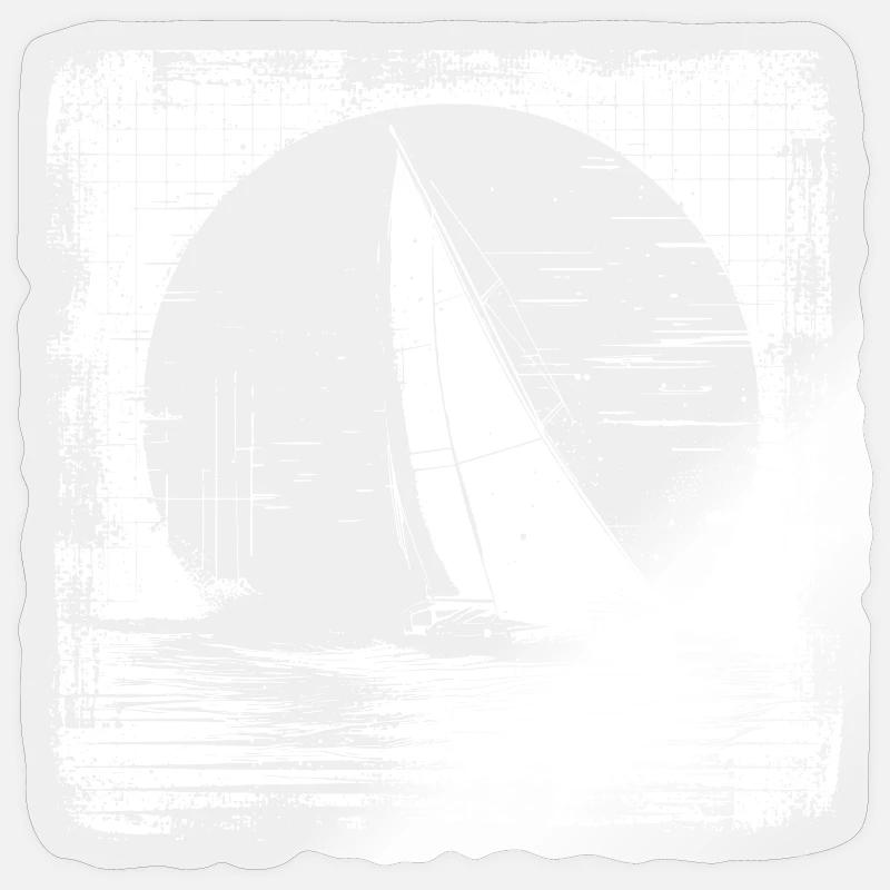Sail - Sticker size S (10 x 10 cm) - transparent glossy