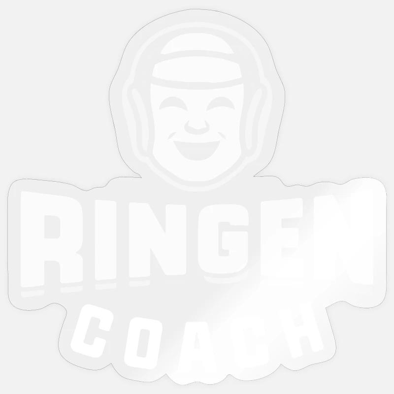 Ringen-Coach Sticker Größe S (10 x 10 cm)