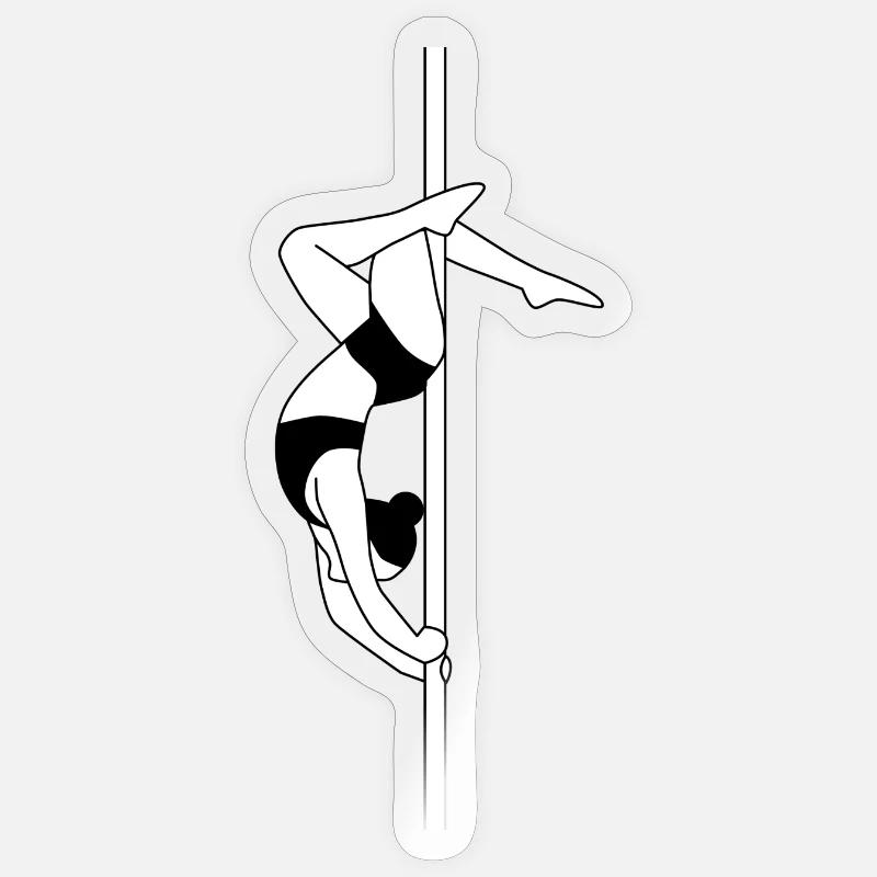 Russian layback - Sticker size S (10 x 10 cm) - transparent glossy