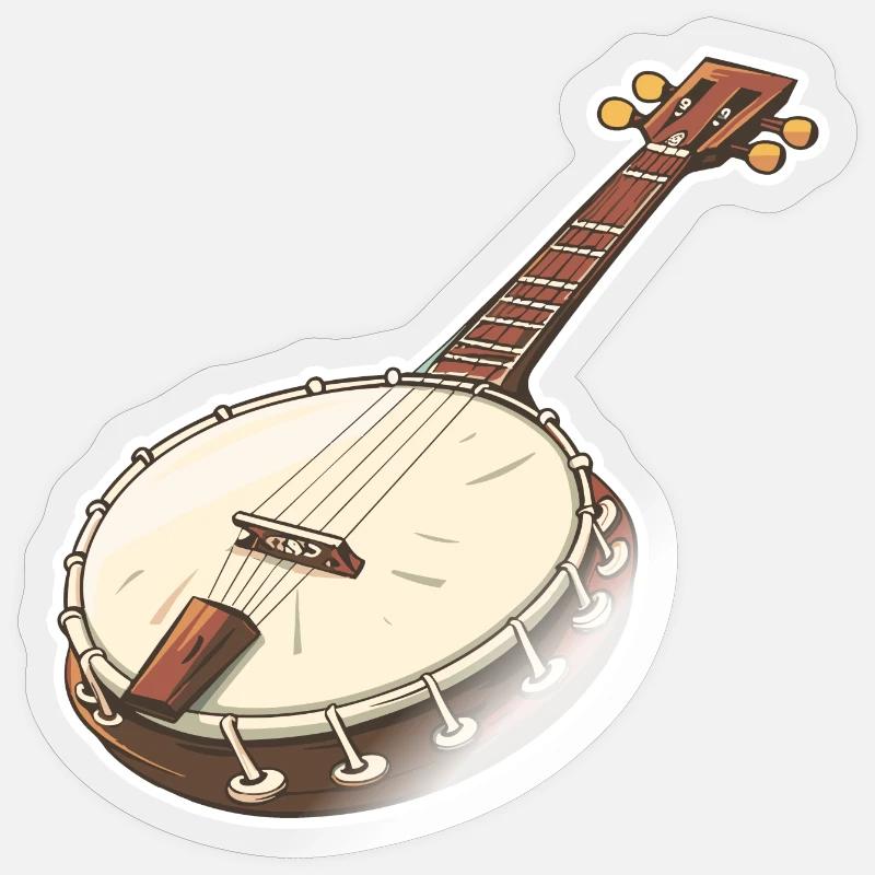 Banjo Graphics Sticker size S (10 x 10 cm)