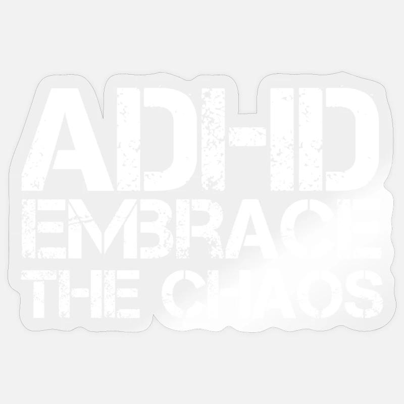 ADHS - Sticker Größe S (10 x 10 cm) - Transparent glänzend