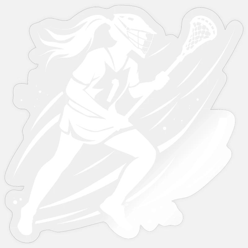 Crosse Filles - Sticker taille S (10 x 10 cm) - brillant transparent