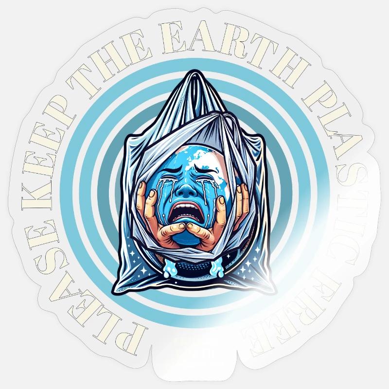 Plastic-free soil Sticker size S (10 x 10 cm)