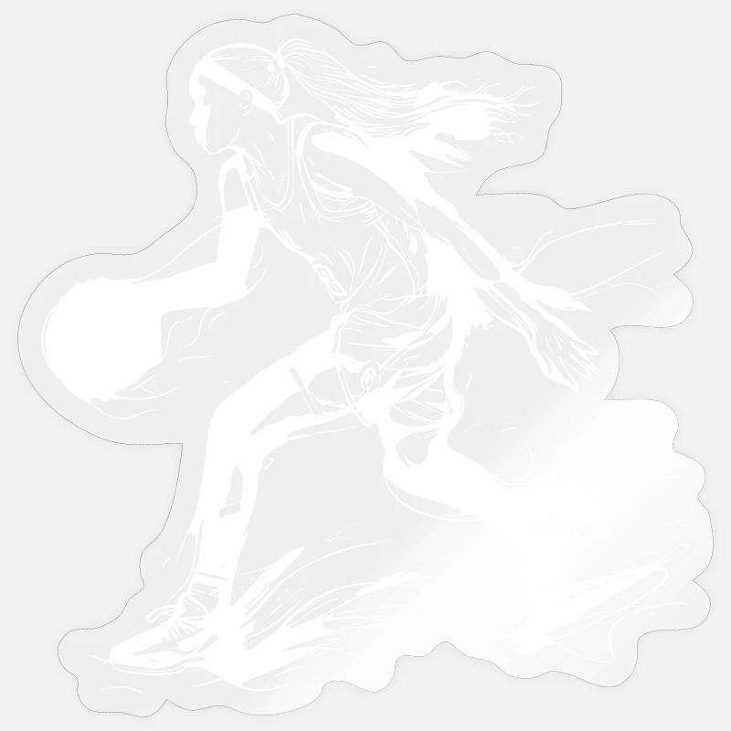 Basketteur Sticker taille S (10 x 10 cm)