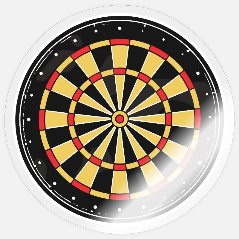 Dartboard Graphic - Sticker size S (10 x 10 cm) - transparent glossy