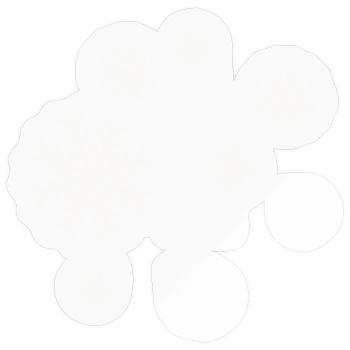 Winterliche Schneeflocken Muster - Sticker Größe S (10 x 10 cm) - Transparent glänzend - Vorne