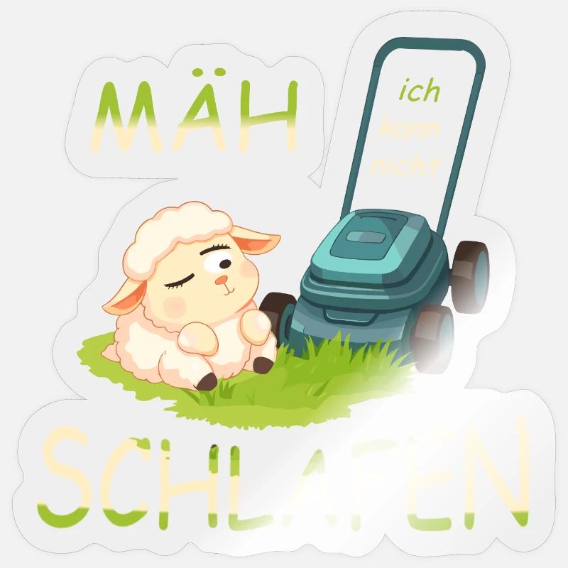 Süßes Schaf Sticker Größe S (10 x 10 cm)