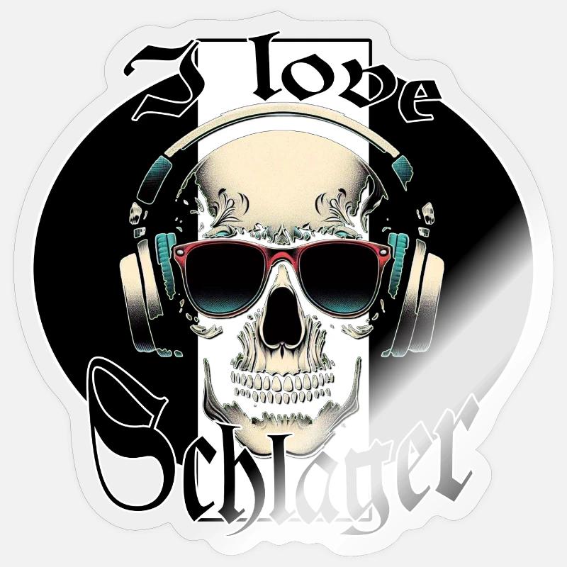 Fans de Schlager - c’est pour VOUS ! Sticker taille S (10 x 10 cm)