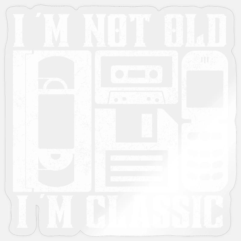Retro Technik Design - I’m Not Old, I’m Classic Sticker Größe S (10 x 10 cm)
