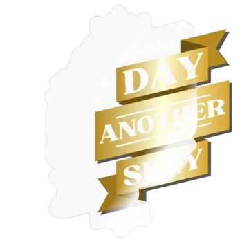 Another Day Another Slay – Glam Statement - Sticker Größe S (10 x 10 cm) - Transparent glänzend - Vorne