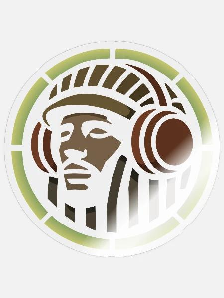 Rastamans Kopf - Sticker Größe S (10 x 10 cm) - Transparent glänzend