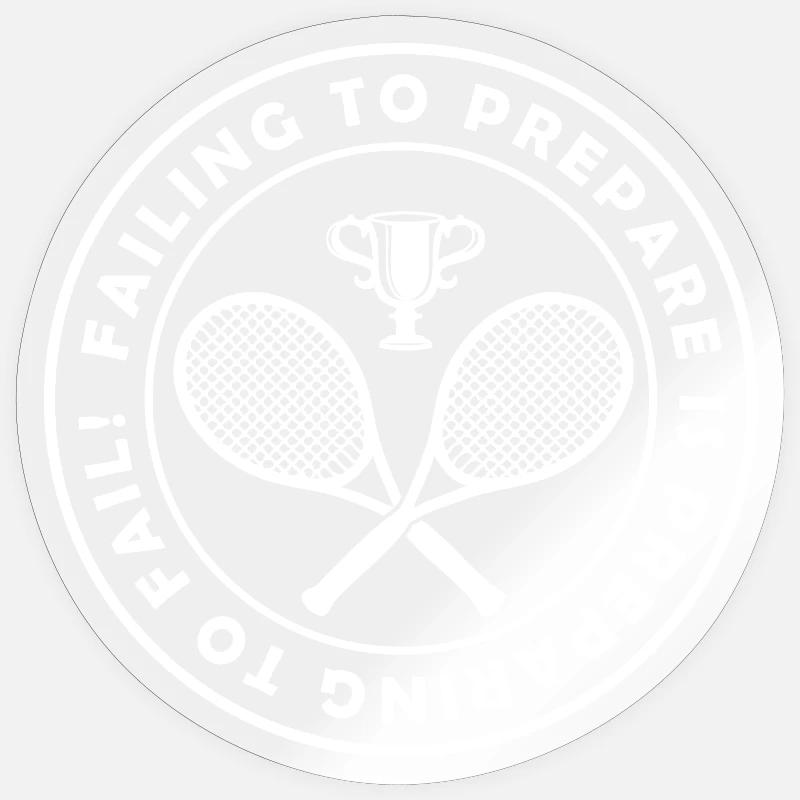 Tennis Preparation – Victory by Commitment Sticker size S (10 x 10 cm)