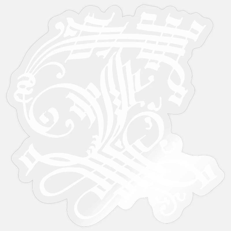 Medieval Core Mittelalter Initialen Castle Core Sticker Größe S (10 x 10 cm)