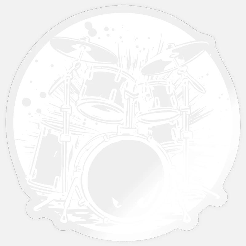 Percussion Sticker taille S (10 x 10 cm)