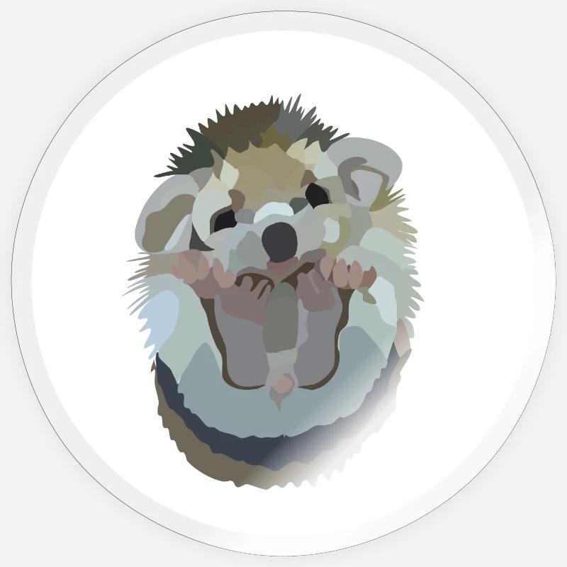 Ida Igel - Sticker Größe S (10 x 10 cm) - Transparent glänzend