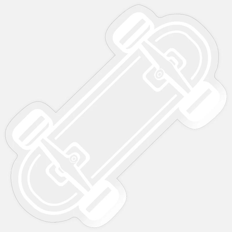 Skateboard Comic Style Sticker size S (10 x 10 cm)