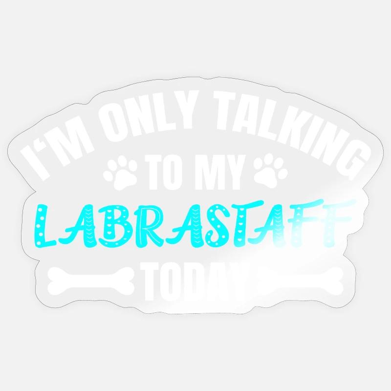 Labrastaff - Sticker size S (10 x 10 cm) - transparent glossy