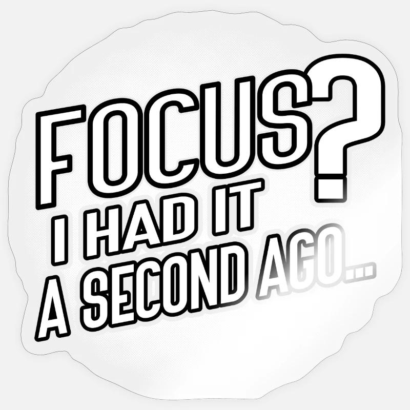 Foyer? Disparu en 3...2...Oups. - Sticker taille S (10 x 10 cm) - brillant transparent