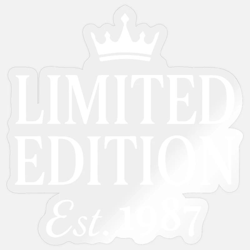 Edition limitée Est 1987 - Sticker taille S (10 x 10 cm) - brillant transparent