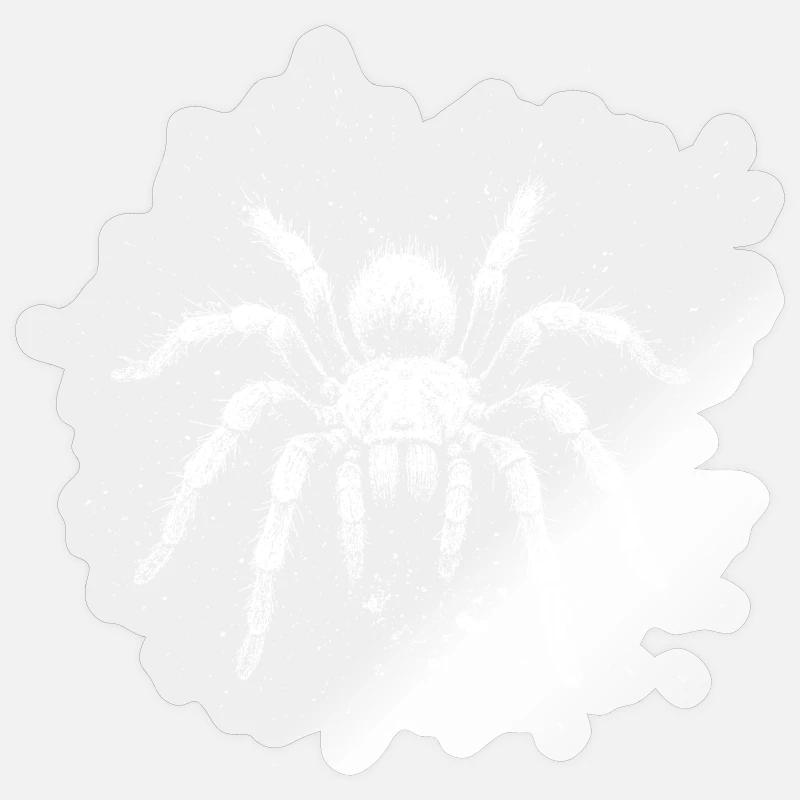 Tarentule - Sticker taille S (10 x 10 cm) - brillant transparent