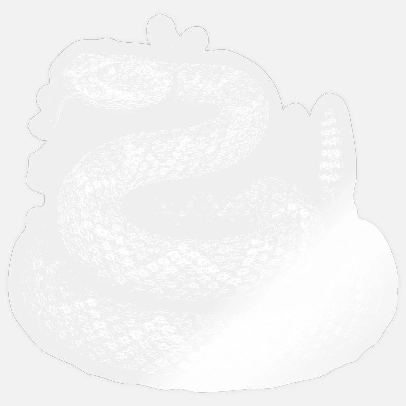 Snake - Sticker size S (10 x 10 cm) - transparent glossy