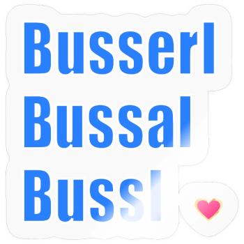 BAYERN BAYERISCH KÜSSEN FLIRTEN - Sticker Größe S (10 x 10 cm) - Transparent glänzend - Vorne