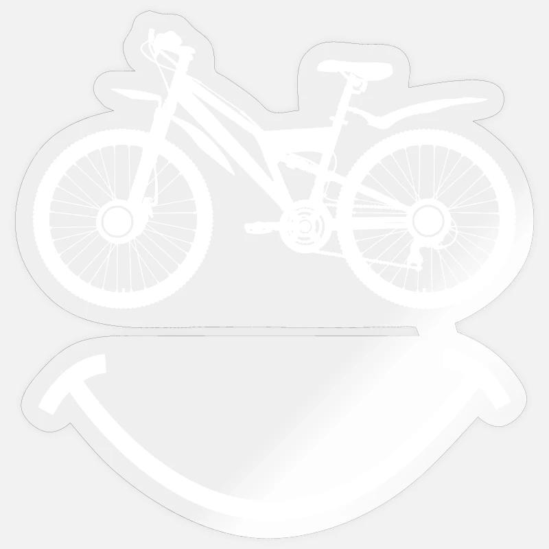 VTT VTT - Sticker taille S (10 x 10 cm) - brillant transparent