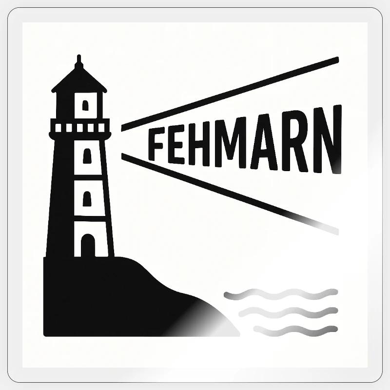 Fehmarn - Sticker Größe S (10 x 10 cm) - Transparent glänzend