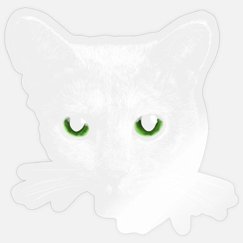 Cat - Sticker size S (10 x 10 cm) - transparent glossy