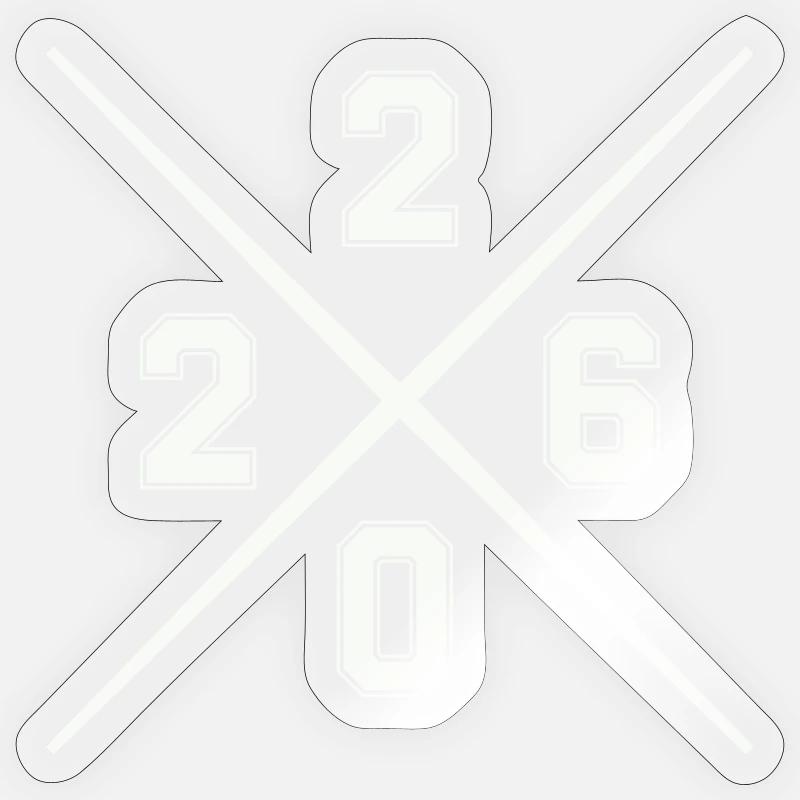 2026 - Sticker taille S (10 x 10 cm) - brillant transparent