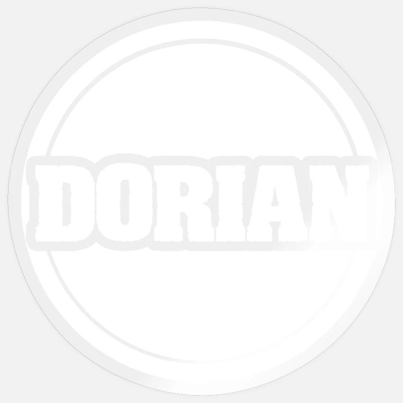 Dorian - Sticker size S (10 x 10 cm) - transparent glossy