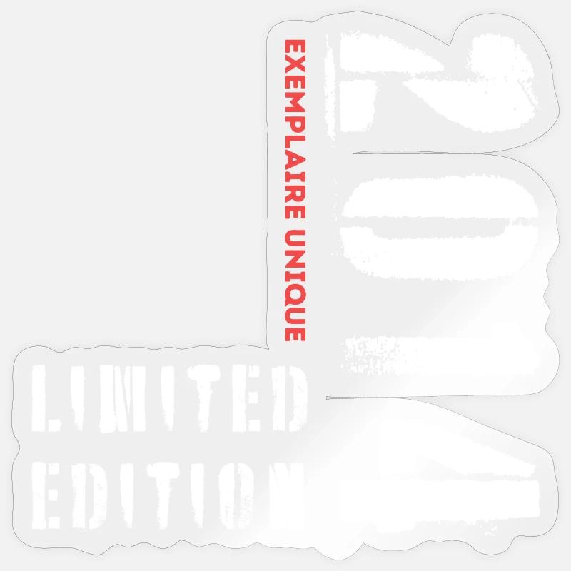 Limited Edition 2014 Exemplaire Unique - Sticker taille S (10 x 10 cm) - brillant transparent