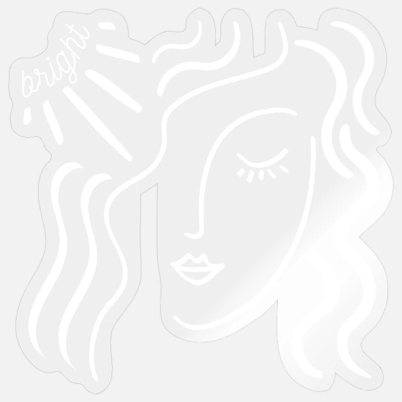 hell Sticker Größe S (10 x 10 cm)