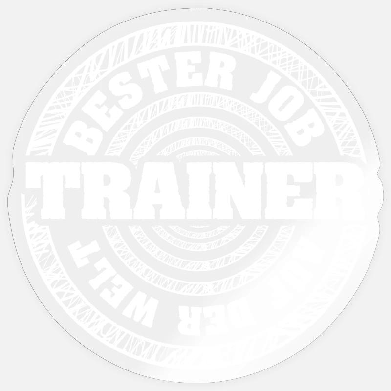 Trainer - Sticker Größe S (10 x 10 cm) - Transparent glänzend