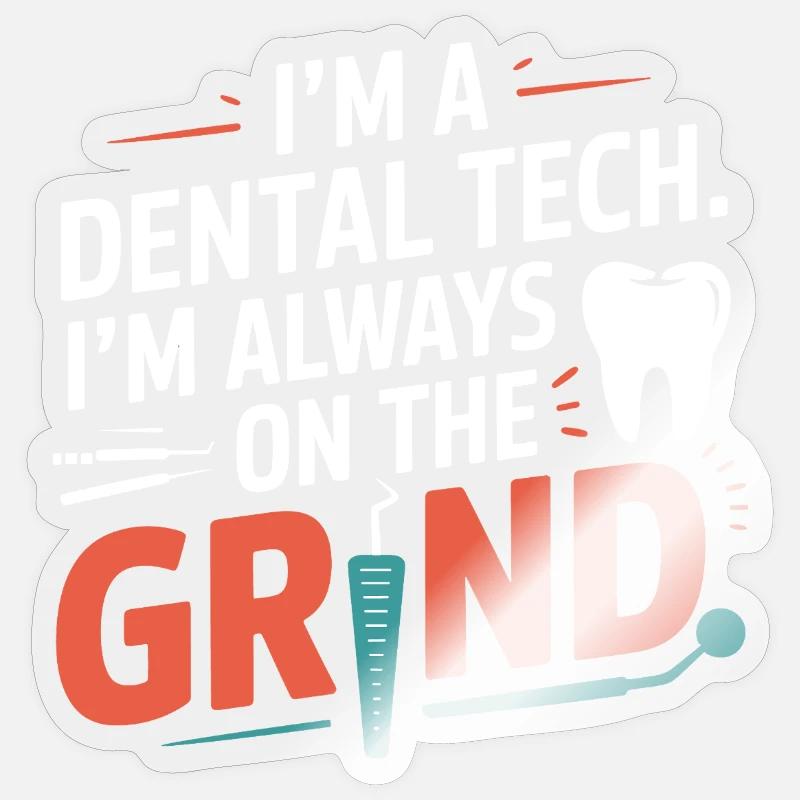 Dentalkeramik-Maltechnik Sticker Größe S (10 x 10 cm)