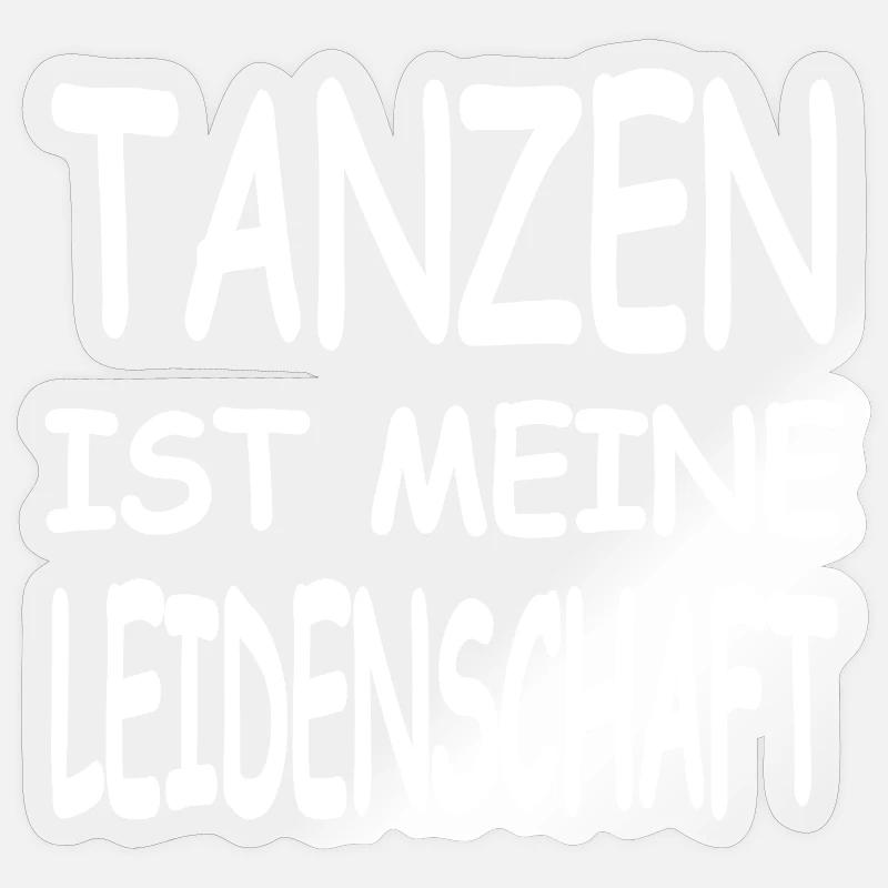 Dance - Sticker size S (10 x 10 cm) - transparent glossy
