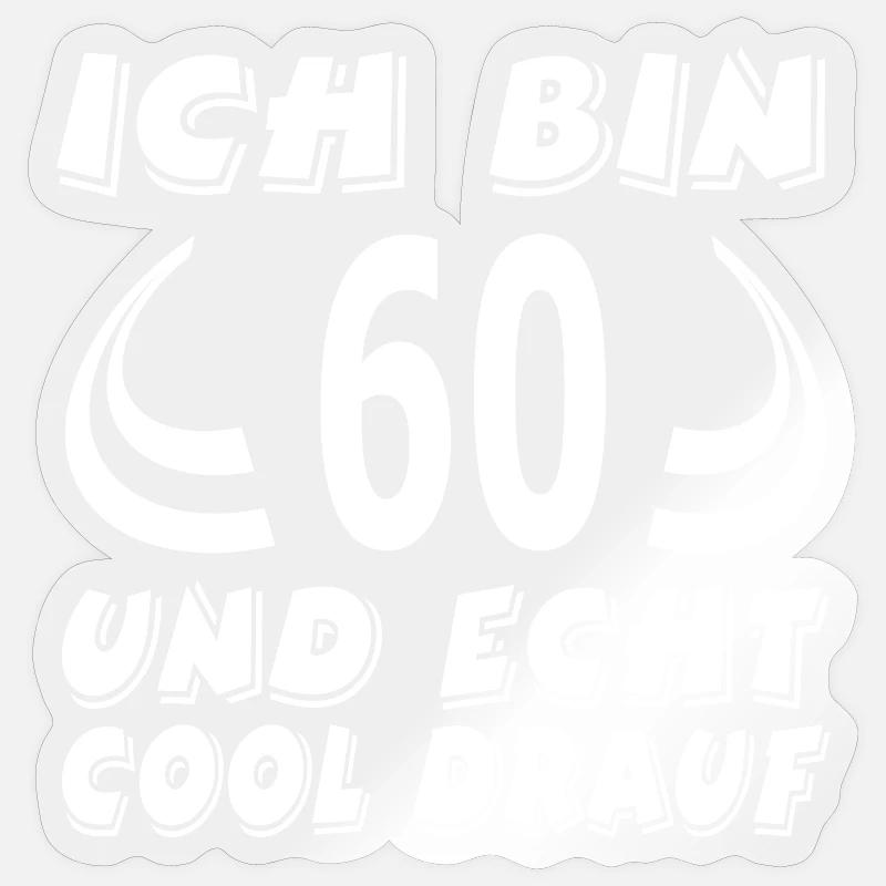 Geburtstag - Sticker Größe S (10 x 10 cm) - Transparent glänzend