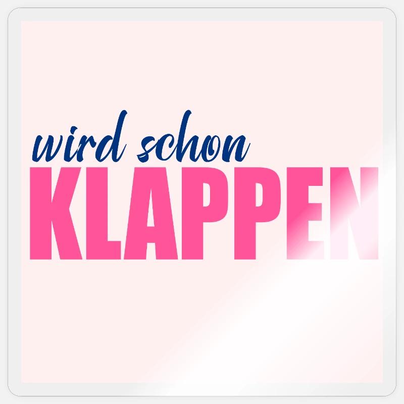 Will work out Optimism Sticker size S (10 x 10 cm)