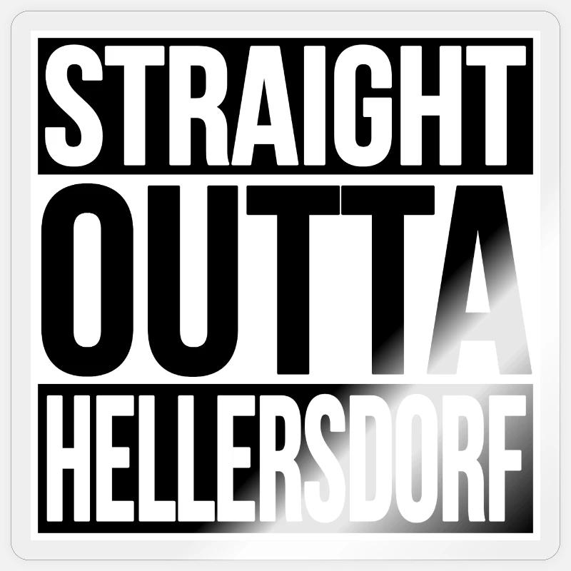 TOUT DROIT SORTI DE HELLERSDORF BERLIN Sticker taille S (10 x 10 cm)