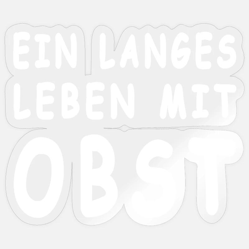 Fruit - Sticker size S (10 x 10 cm) - transparent glossy