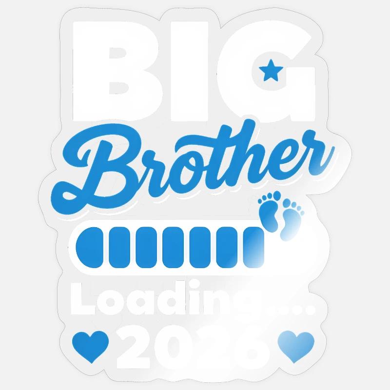 Big Brother Loading 2026 - Sticker Größe S (10 x 10 cm) - Transparent glänzend