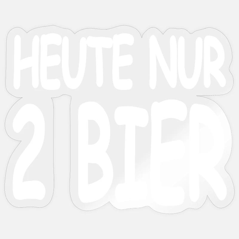 Bier - Sticker Größe S (10 x 10 cm) - Transparent glänzend