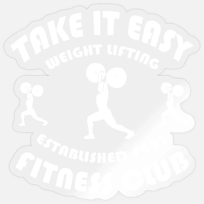 TAKE IT EASY - Sticker Größe S (10 x 10 cm) - Transparent glänzend