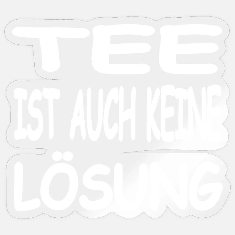 Tea - Sticker size S (10 x 10 cm) - transparent glossy