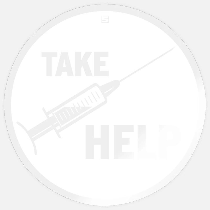 TAKE HELP Sticker size S (10 x 10 cm)