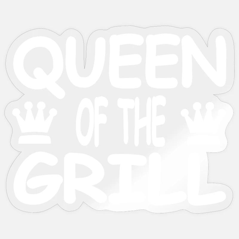 Griller - Sticker taille S (10 x 10 cm) - brillant transparent