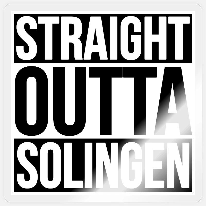 Déclaration de Solingen Street - Sticker taille S (10 x 10 cm) - brillant transparent