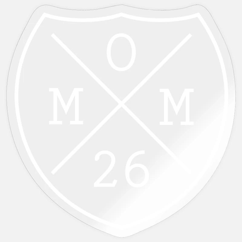 Mama 2026 Mom Mutter Muttertag Geschenk - Sticker Größe S (10 x 10 cm) - Transparent glänzend