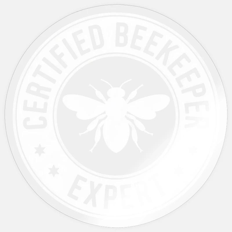 Beekeeper Beekeeper Beekeeper Beekeeping Gift - Sticker size S (10 x 10 cm) - transparent glossy